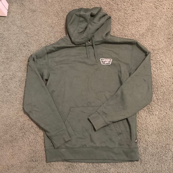 Mens Medium Forest Green Vans Hoodie - Picture 1 of 8